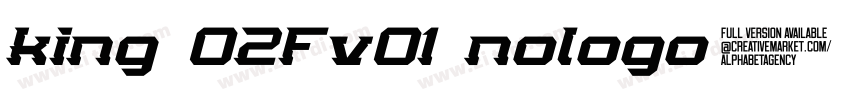 king 02Fv01 nologo字体转换